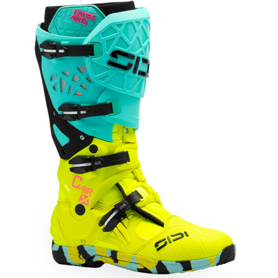 Мотокрос ботуши SIDI CROSSAIR X MINT/FLUO YELLOW