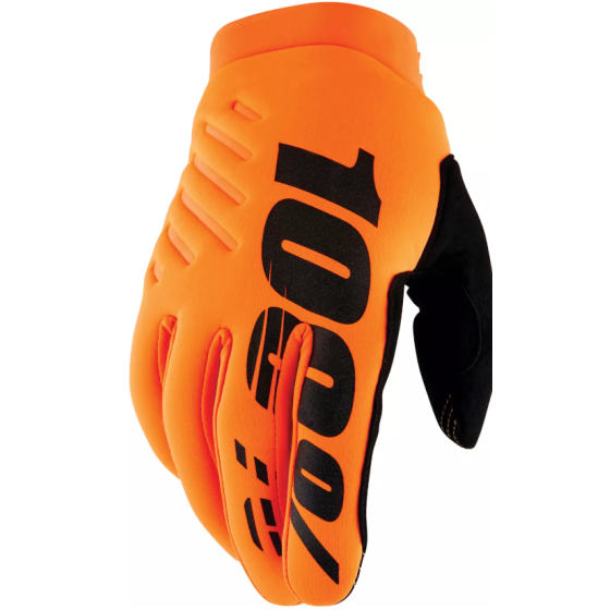 Мотокрос ръкавици 100% BRISKER FLUO ORANGE/BLACK