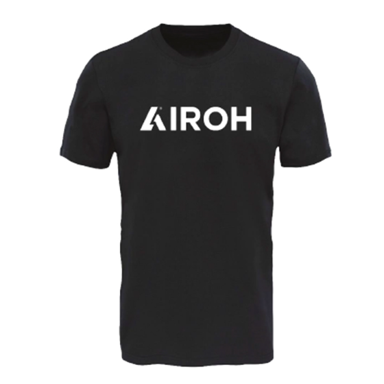 Мото тениска AIROH BLACK
