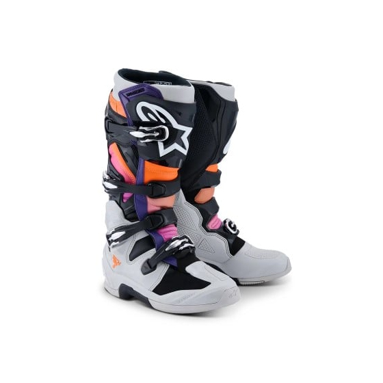 Мотокрос ботуши ALPINESTARS TECH 7 BLK/LT GY/ORG FL/MAG