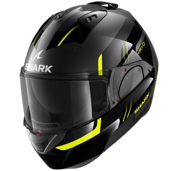Модуларна каска SHARK EVO ES KRYD ANTHRACITE BLACK/YELLOW