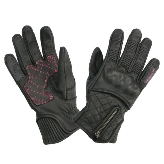 Дамски кожени ръкавици ADRENALINE ORCHID BLACK/PINK