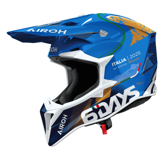 Мотокрос каска AIROH WRAAAP 6 DAYS ITALY 2025
