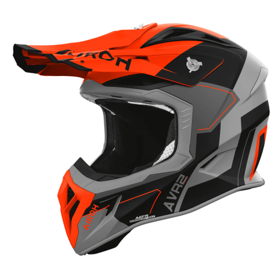 Мотокрос каска AIROH AVIATOR ACE 2 SHIELD ORANGE MATT