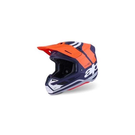 Мотокрос каска ALPINESTARS SM7 CORE ORAN/BLUE