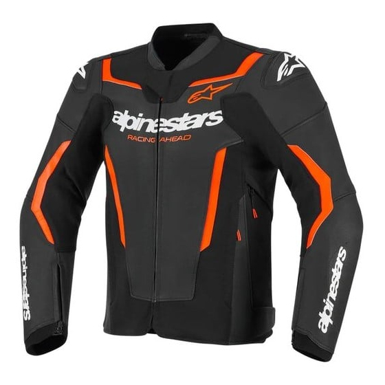 Кожено яке ALPINESTARS GP FORCE V2 BLACK/RED FLUO