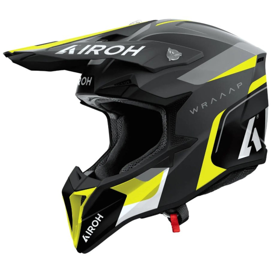 Мотокрос каска AIROH WRAAAP Conquer Yellow Matt