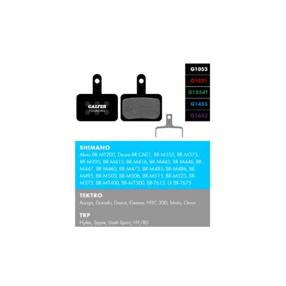 Вело спирачни накландки GALFER BIKE FD293G1053 PERFORMANCE Brake Pad
