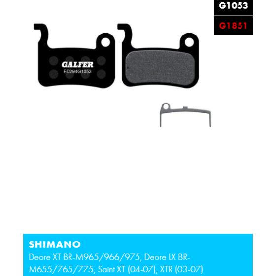 Вело спирачни накландки GALFER BIKE FD294G1053 PERFORMANCE Brake Pad