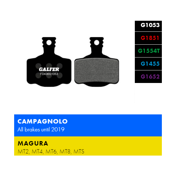 Вело спирачни накландки GALFER BIKE FD436G1053 PERFORMANCE Brake Pad