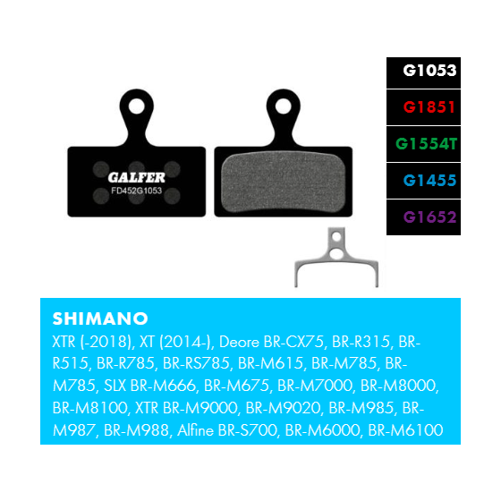 Вело спирачни накландки GALFER BIKE FD452G1053 PERFORMANCE Brake Pad