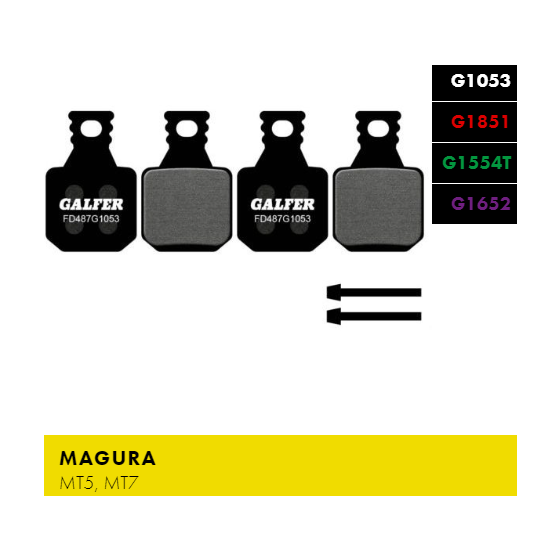 Вело спирачни накландки GALFER BIKE FD487G1652 E-BIKE Brake Pad