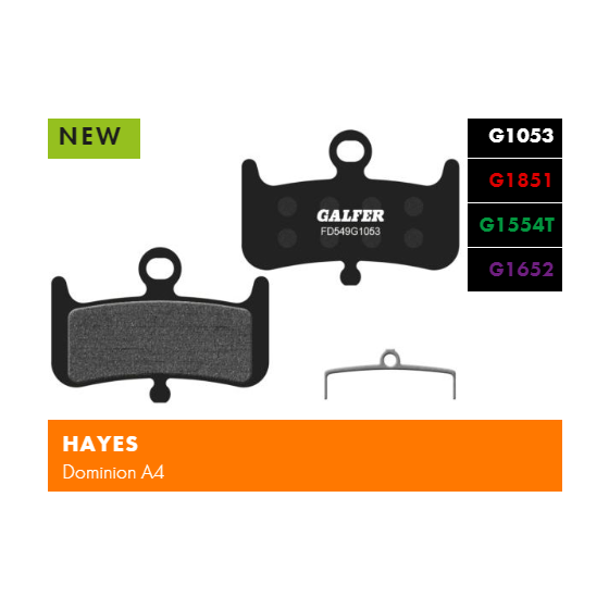 Вело спирачни накландки GALFER BIKE FD549G1652 E-BIKE Brake Pad