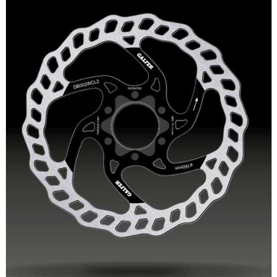 Вело спирачен диск GALFER BIKE MTB DISC WAVE CENTER-LOCK SYSTEM Ø160X2.0MM Brake Disc