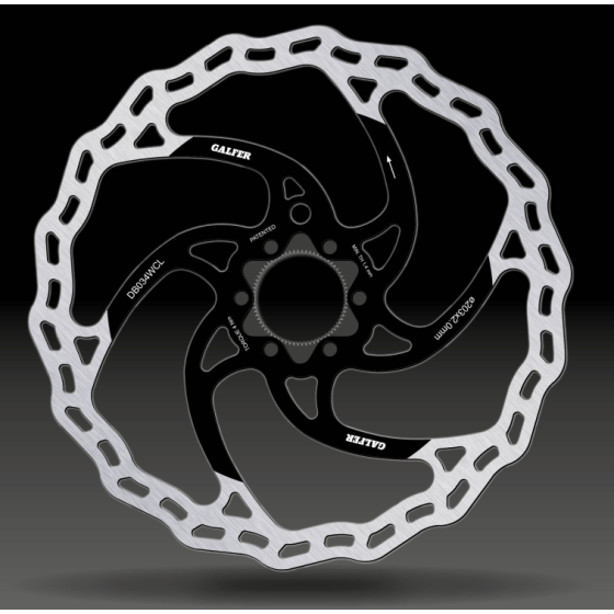 Вело спирачен диск GALFER BIKE MTB DISC WAVE CENTER-LOCK SYSTEM Ø203X2MM