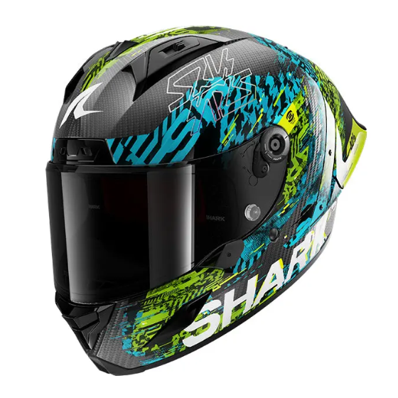 Каска SHARK AERON-GP FIM RACING SPEED-FANCY BLACK/BLUE/GREEN