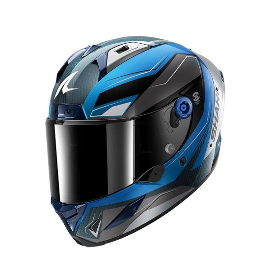 Каска SHARK AERON MEKARIUM BLUE/WHITE