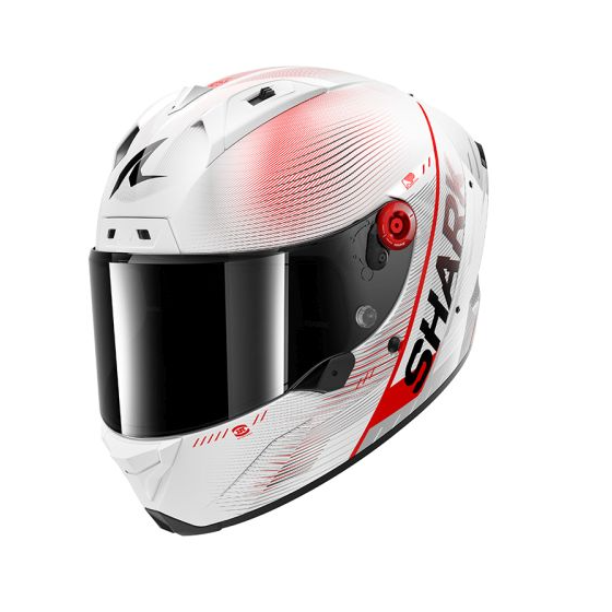 Каска SHARK AERON SPEED-TECH RED/WHITE