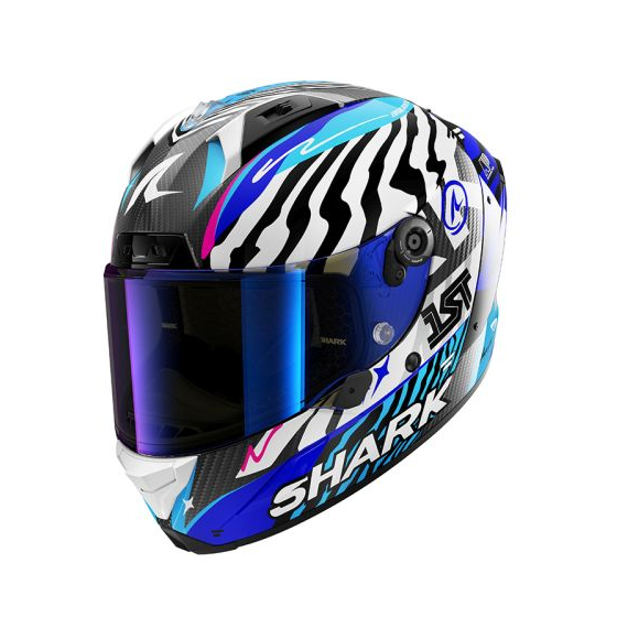 Каска SHARK AERON SPEED-FANCY MAT BLACK/BLUE/PURPLE