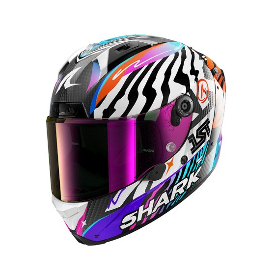 Каска SHARK AERON SPEED-FANCY MAT BLACK/ORANGE/WHITE