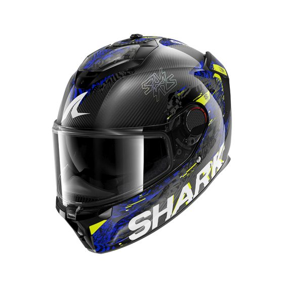 Каска SHARK SPARTAN GT PRO CARBON SPEED-VIB BLACK/BLUE/YELLOW