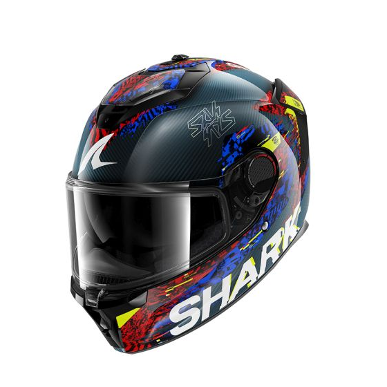 Каска SHARK SPARTAN GT PRO CARBON SPEED-VIB BLACK/BLUE/RED