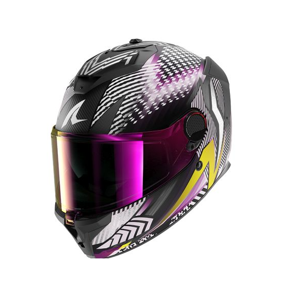Каска SHARK SPARTAN GT PRO CARBON STHYR MAT CARBON/CHROME/PURPLE