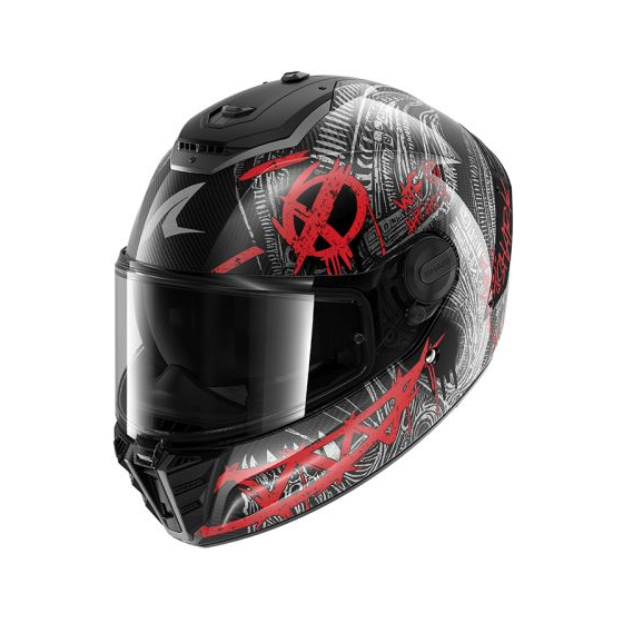 Каска SHARK SPARTAN RS CARBON SHIEVER BLACK/GREY/RED