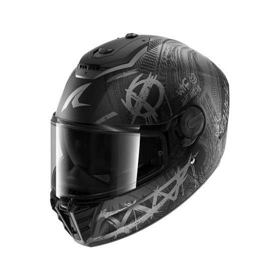 Каска SHARK SPARTAN RS CARBON SHIEVER МАТ BLACK/GREY