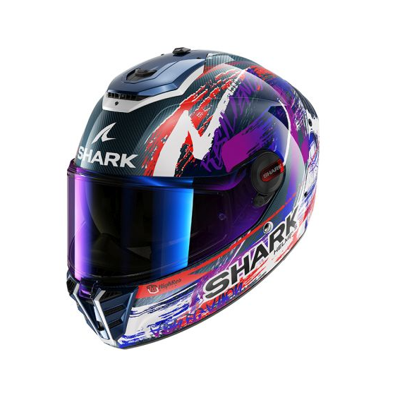 Каска SHARK SPARTAN RS CARBON ZARCO SIGNATURE CARBON/PURPLE/WHITE