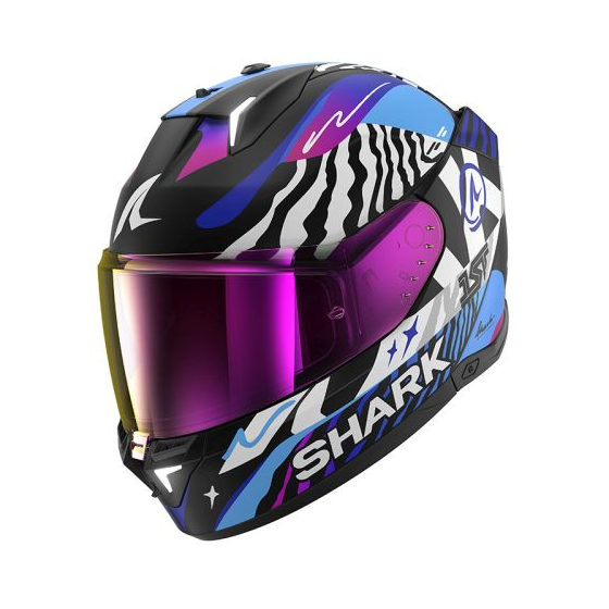 Каска SHARK SKWAL i3 SPEED-FANCY BLACK/BLUE/PURPLE