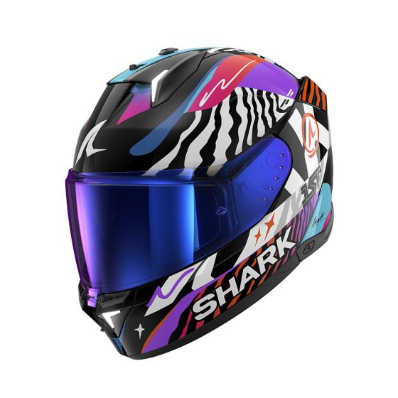 Каска SHARK SKWAL i3 SPEED-FANCY BLACK/ORANGE/PURPLE/WHITE