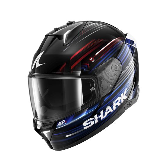 Каска SHARK SKWAL i3 LIGHT-BLUR BLACK/BLUE/RED