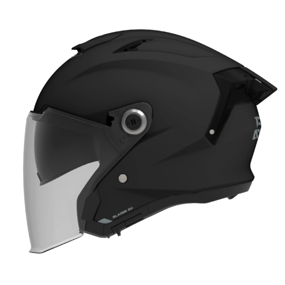 КАСКА ЗА СКУТЕР AXXIS BLAZER SV SOLID BLACK GLOSS