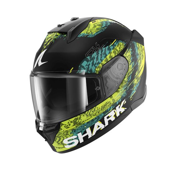 Каска SHARK D-SKWAL 3 SPEED-VIB BLACK/BLUE/YELLOW