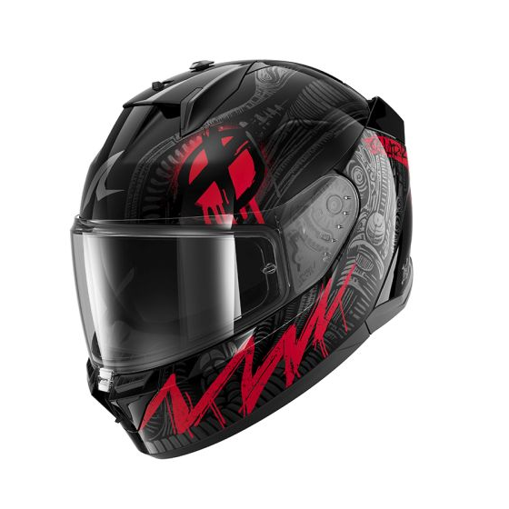 Каска SHARK D-SKWAL 3 SHIEVER BLACK/GREY/RED