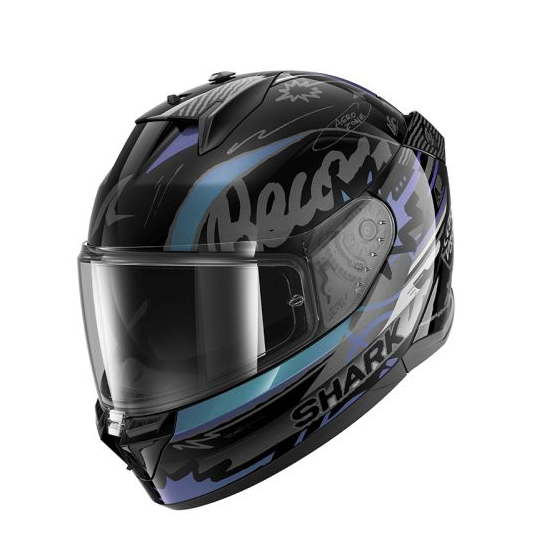 Каска SHARK D-SKWAL 3 STREETRUSH BLACK/BLUE/PURPLE