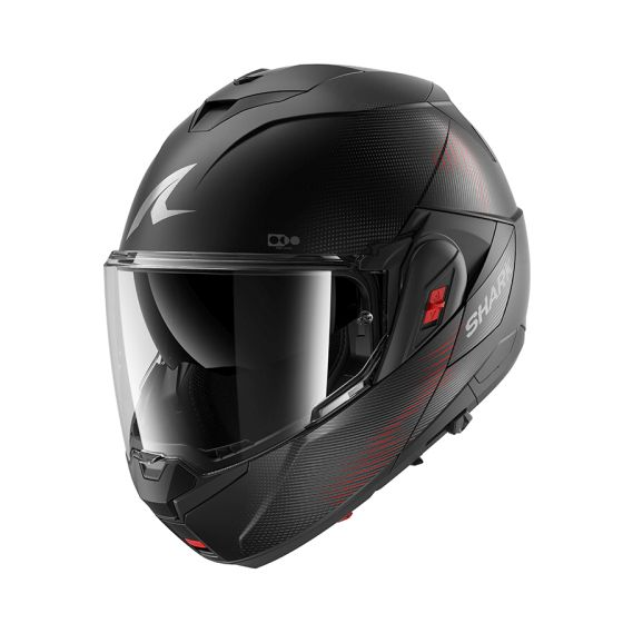 Модуларна каска SHARK OXO SP LYNE MAT BLACK/RED