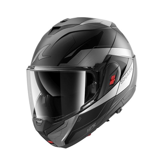 Модуларна каска SHARK OXO MEKARIUM MAT BLACK/GREY