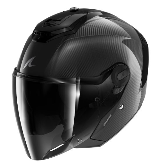 Каска SHARK RS JET CARBON SKIN BLACK/GLOSSY