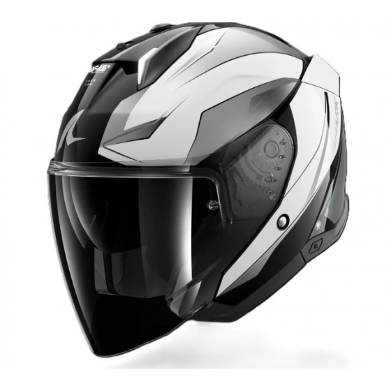 Каска за скутер SHARK SKWAL i3 JET MEKARIUM BLACK/GREY/WHITE
