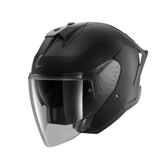 Каска за скутер SHARK SKWAL JET CUP BLANK BLACK MAT