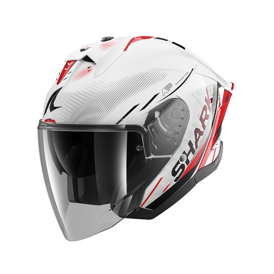 Каска за скутер SHARK SKWAL JET CUP SPEED-TECH WHITE/RED