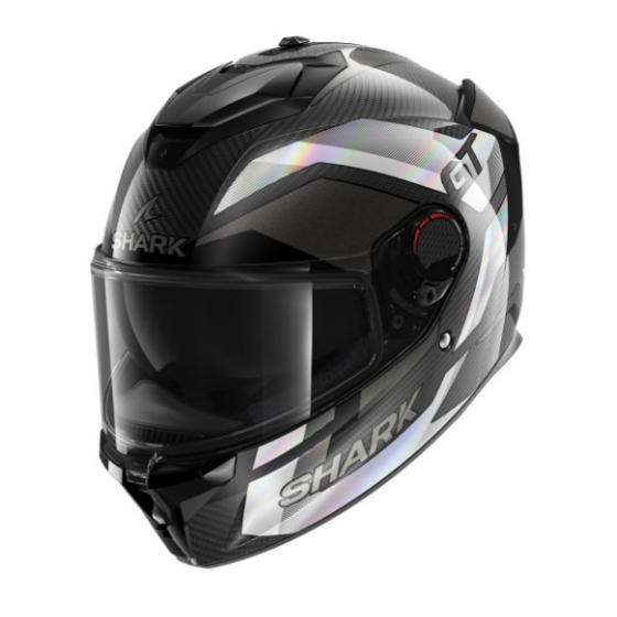 Каска SHARK SPARTAN GT PRO CARBON RITMO BLACK/WHITE GLOSS