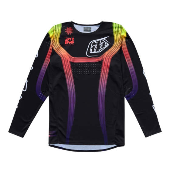 Детско мотокрос джърси TROY LEE DESIGNS SE PRO Stripes Jersey - Black/Multi