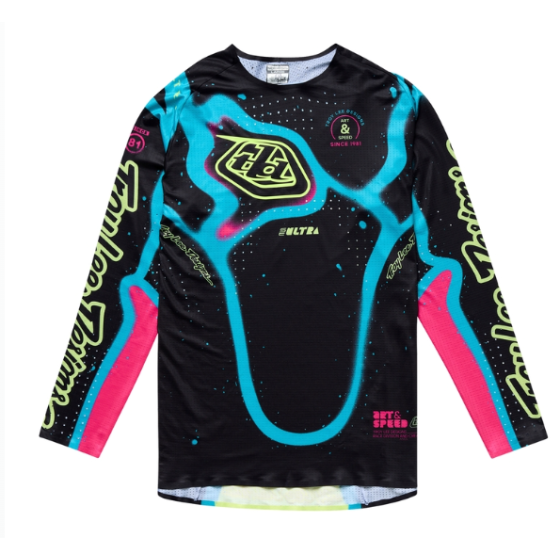 Mотокрос джърси TROY LEE DESIGNS SSE Ultra Membrane Jersey - Black/Yellow