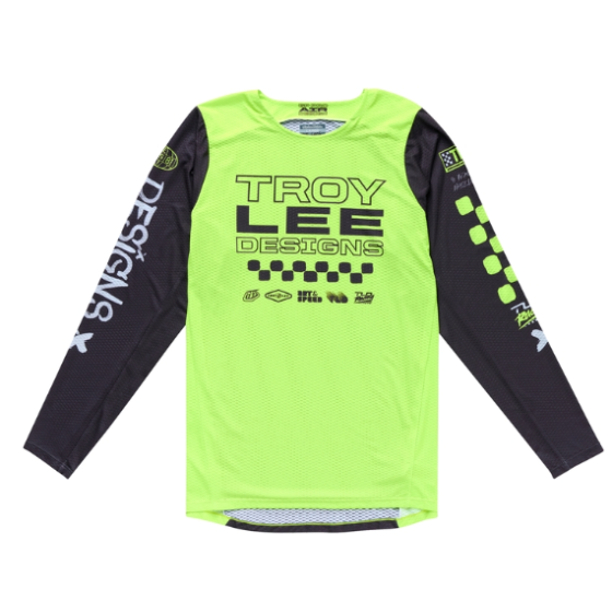 Mотокрос джърси TROY LEE DESIGNS GP Pro Air Standard Jersey - Glo Yellow/Black