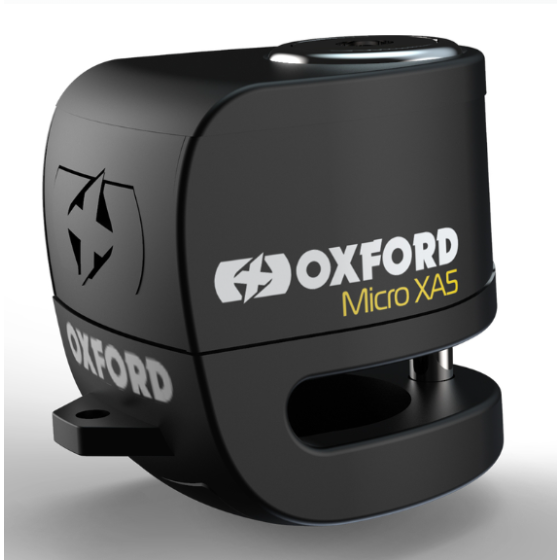 Дискова ключалка за аларма OXFORD Micro XA5 - черна