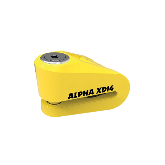 Заключване за диск OXFORD Alpha XD14 - Ø14 мм, жълто