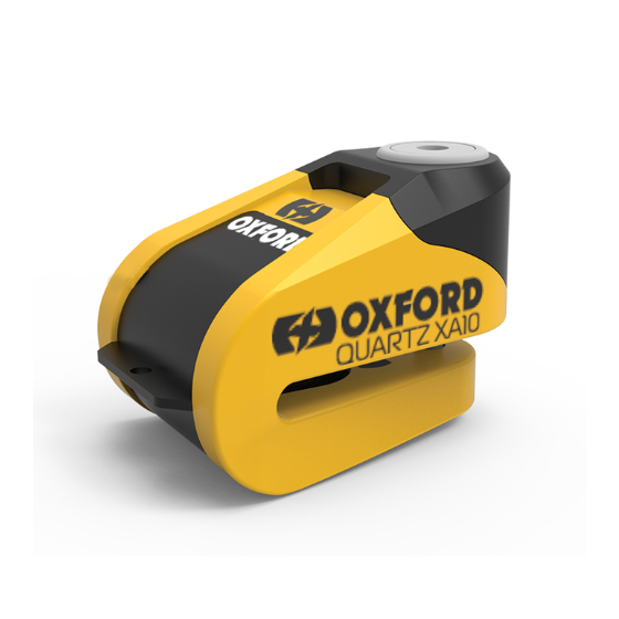 Дискова ключалка за аларма OXFORD XA10 - Ø10 мм жълта/черна